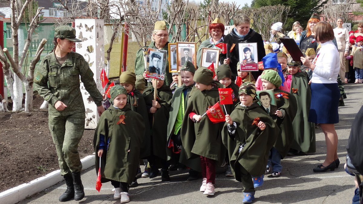 Парад Победы в детском саду «Улыбка»